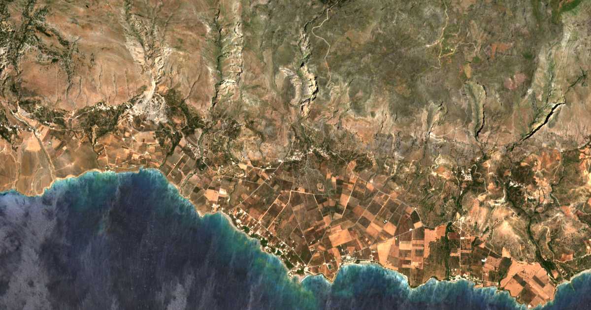 Satellitenkarte von Patsianós