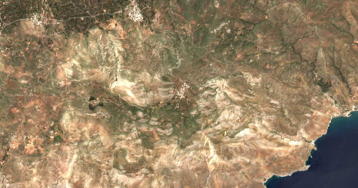 Satellitenkarte von Achentriás