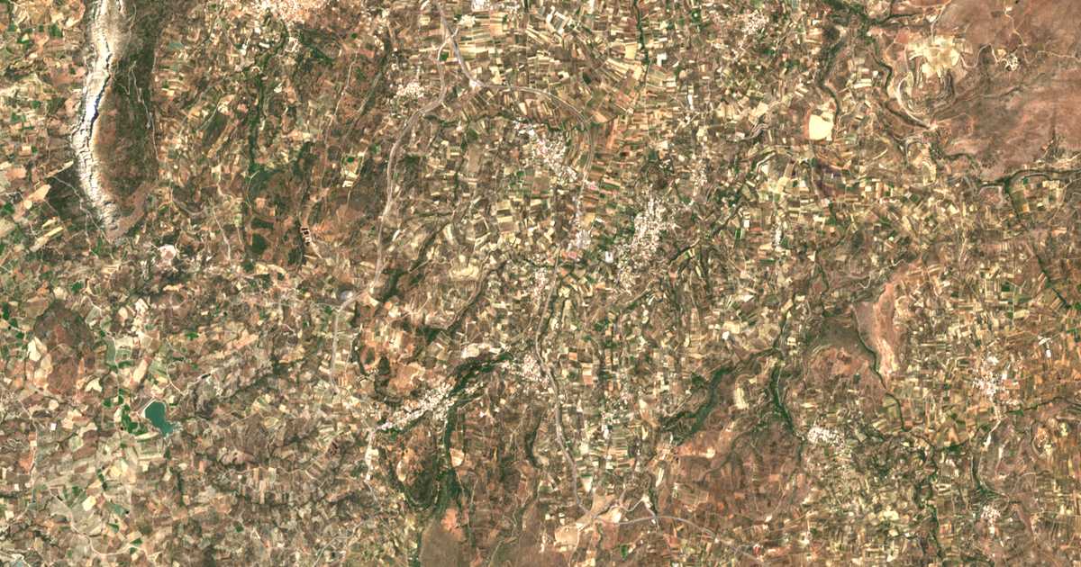 Satellitenkarte von Kalloní