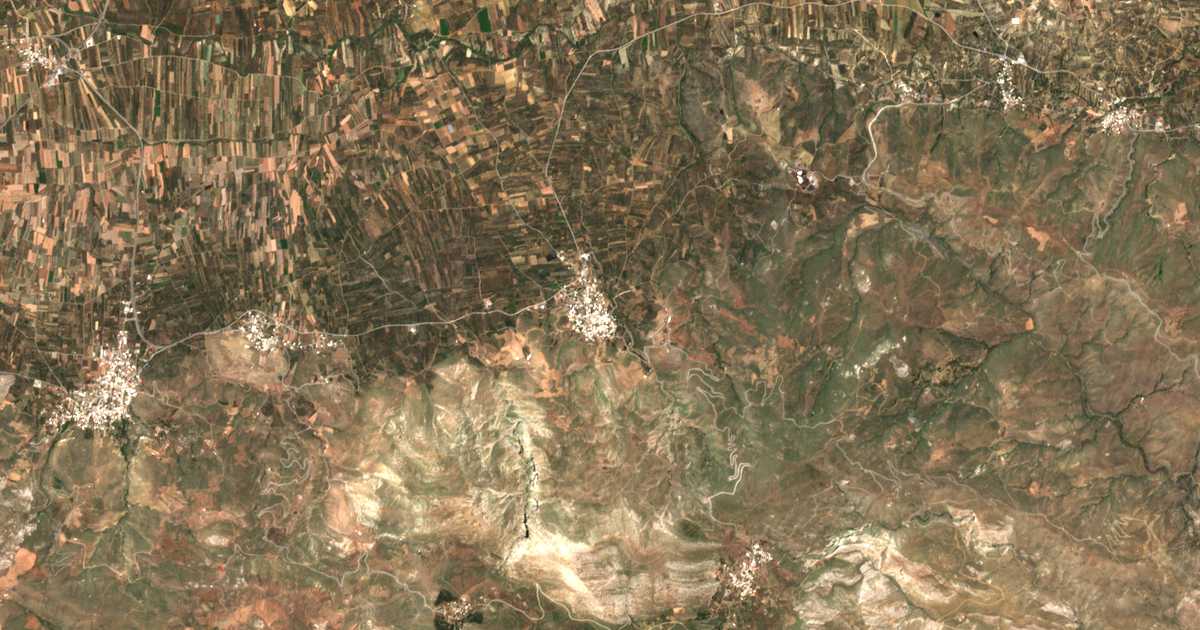 Satellitenkarte von Mesochórion