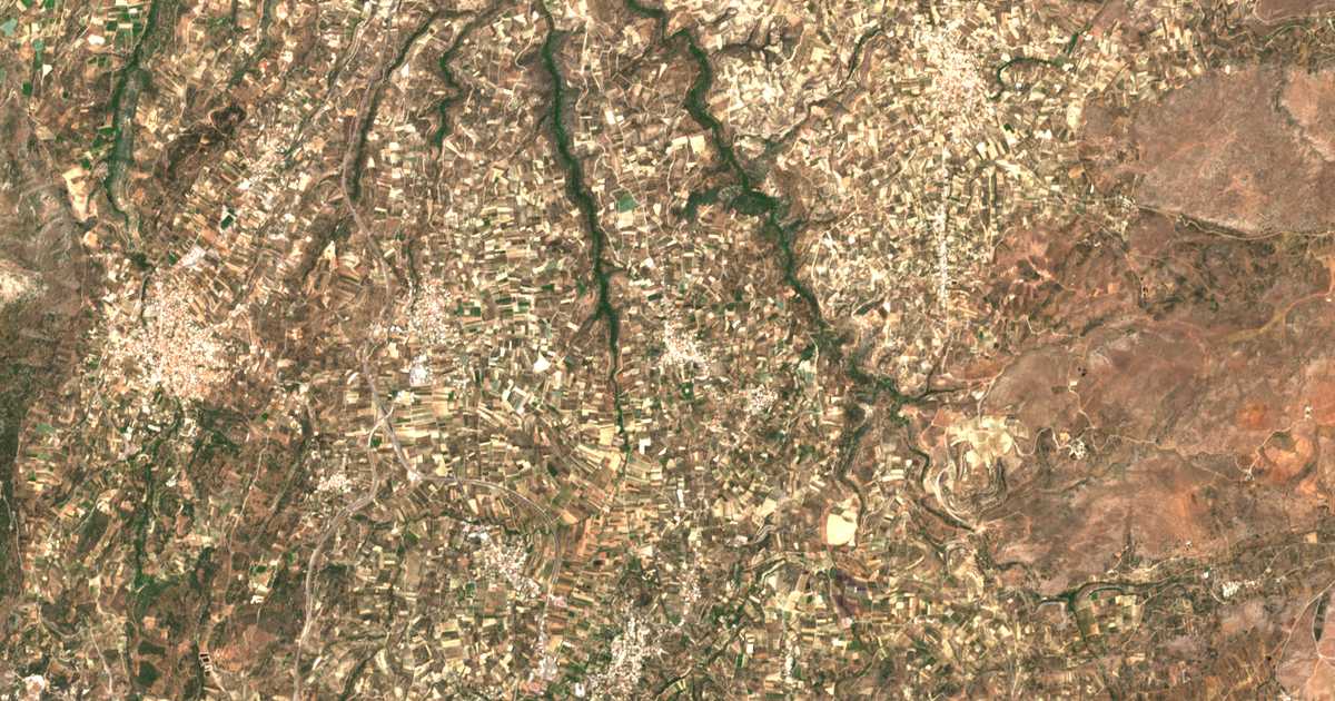 Satellitenkarte von Myrtiá