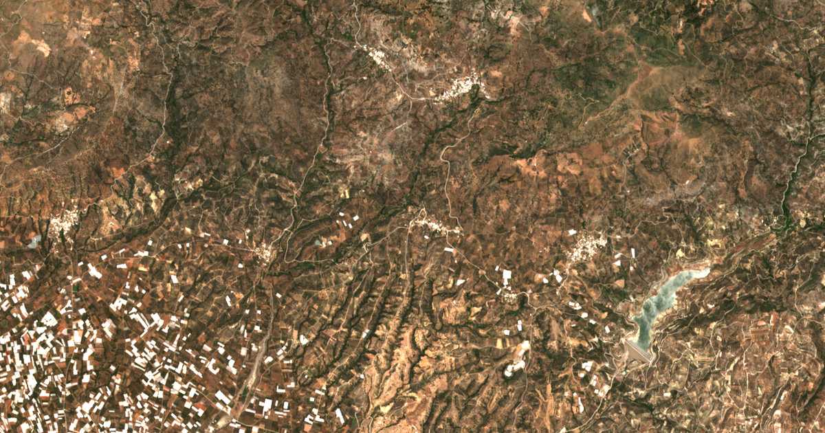Satellitenkarte von Kalochorafítis