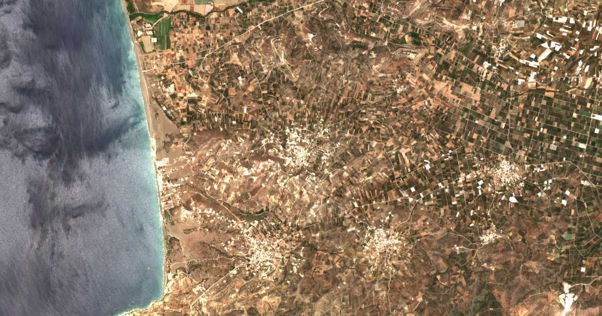 Satellitenkarte von Kamilari