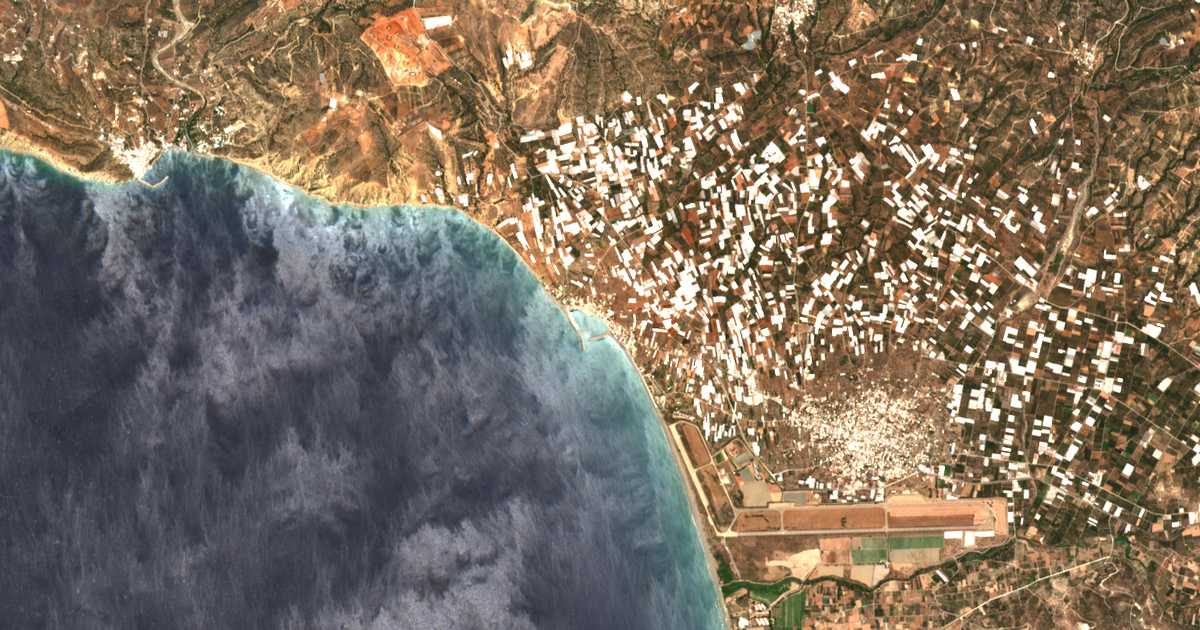 Satellitenkarte von Kokkinos Pyrgos