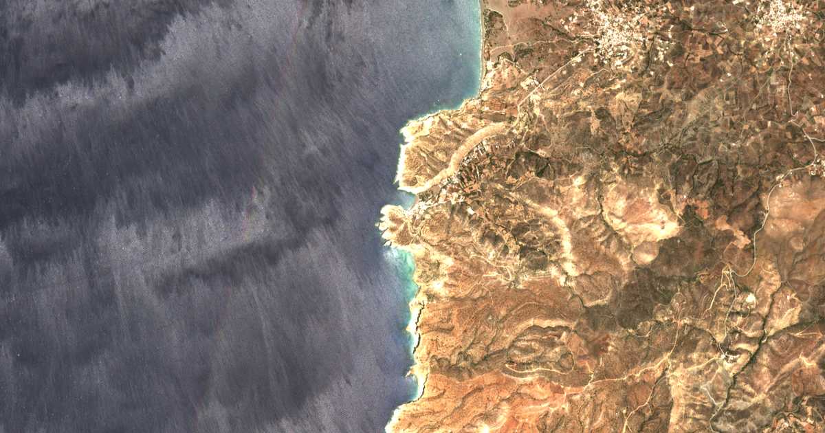 Satellitenkarte von Matala