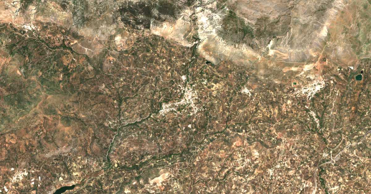 Satellitenkarte von Zarós