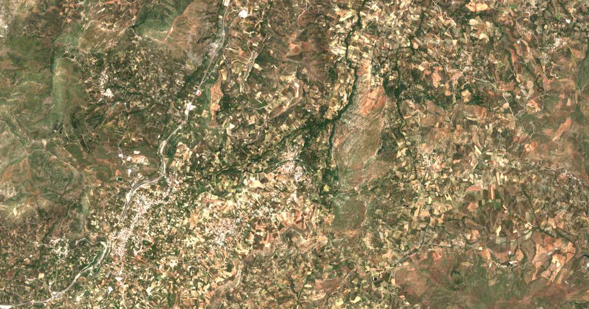 Satellitenkarte von Ágios Thomás