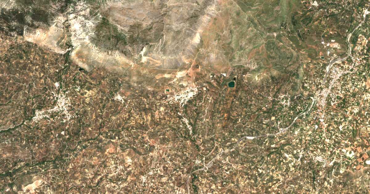 Satellitenkarte von Gérgeri