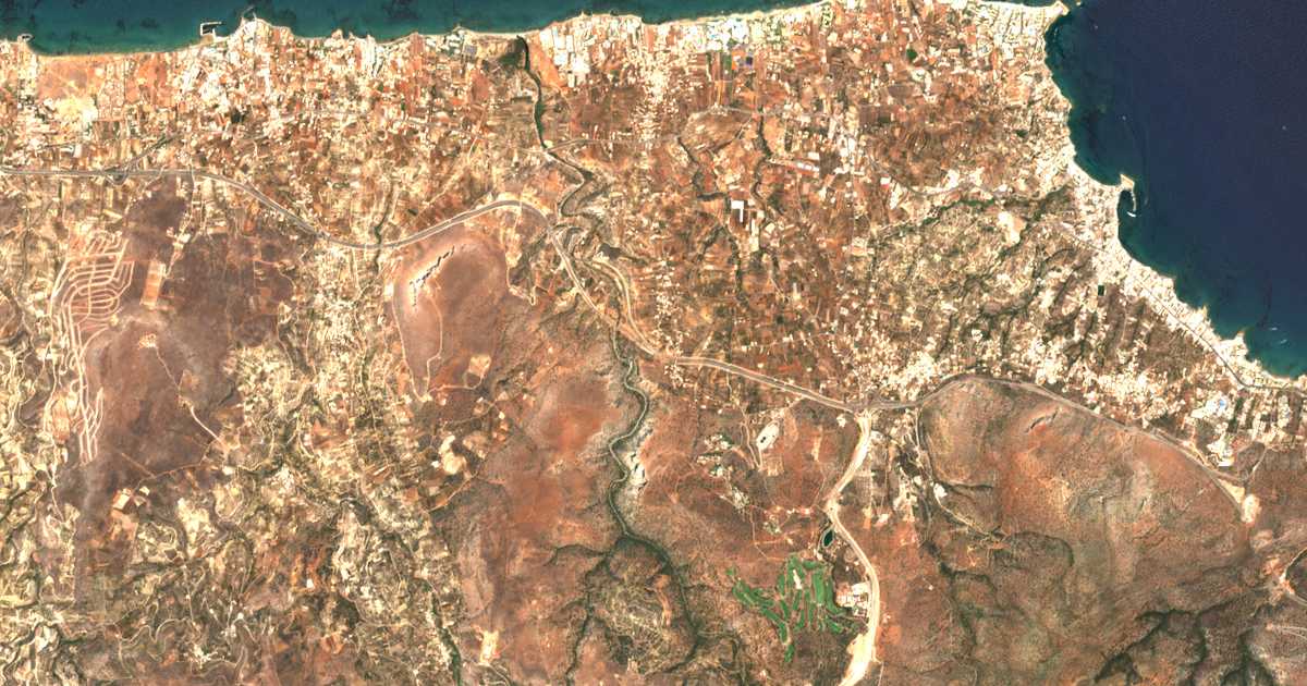 Satellitenkarte von Agrianá