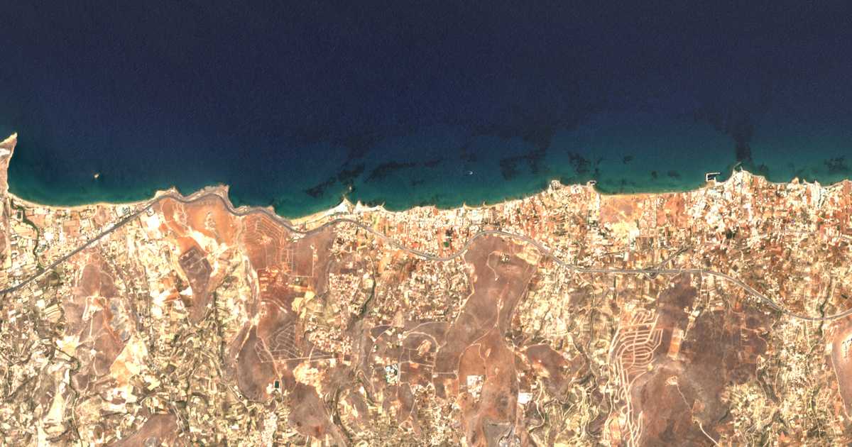 Satellitenkarte von Chánion Tou Kokkíni