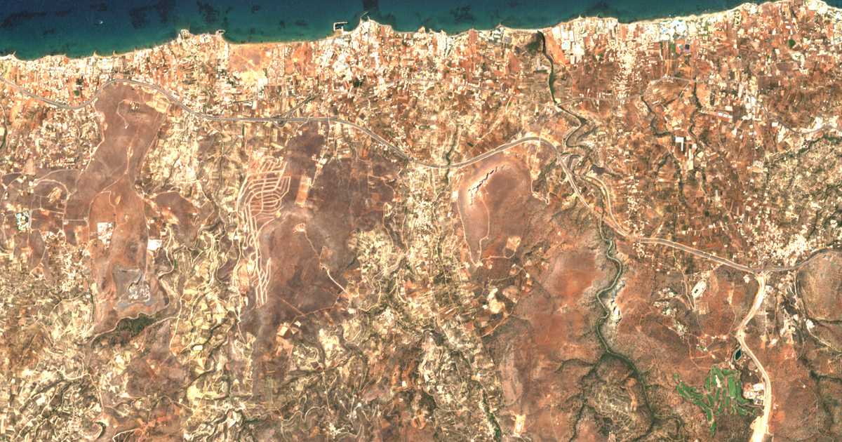 Satellitenkarte von Goúvai