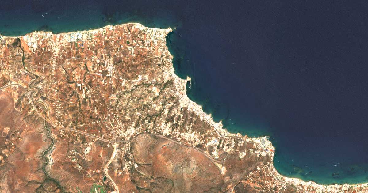 Satellitenkarte von Limenas Chersonisou