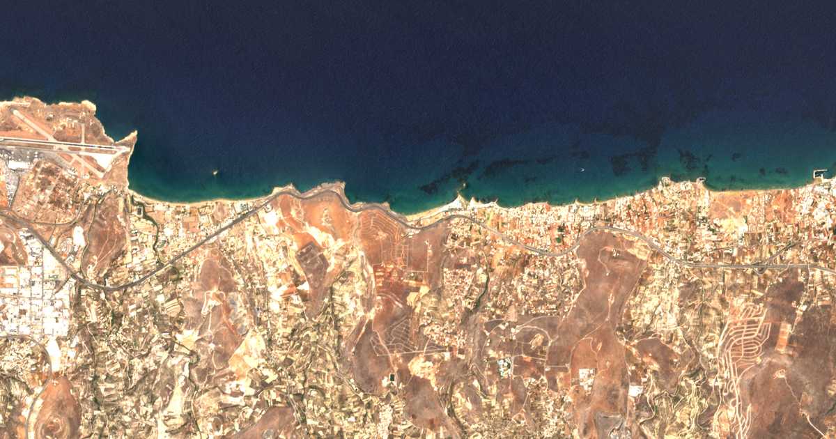 Satellitenkarte von Stavroméno