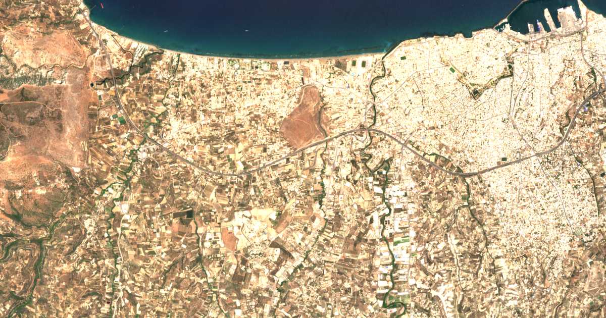 Satellitenkarte von Ágioi Theódoroi