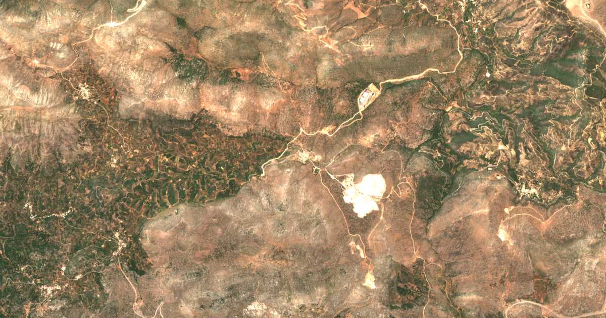 Satellitenkarte von Damasta