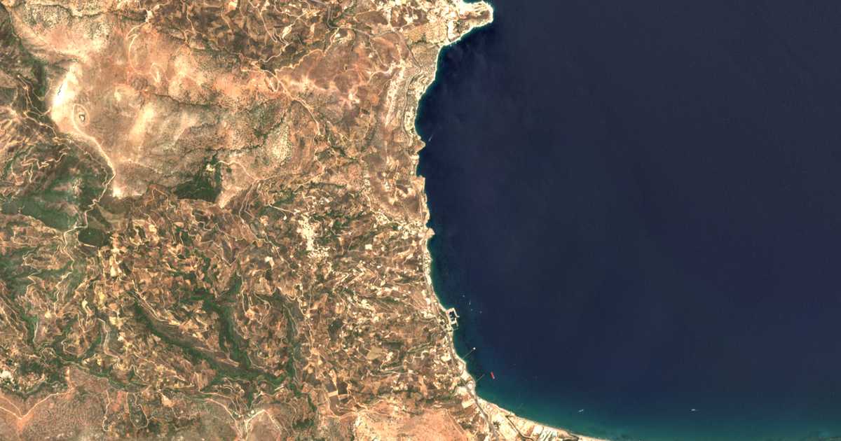 Satellitenkarte von Palaiókastro