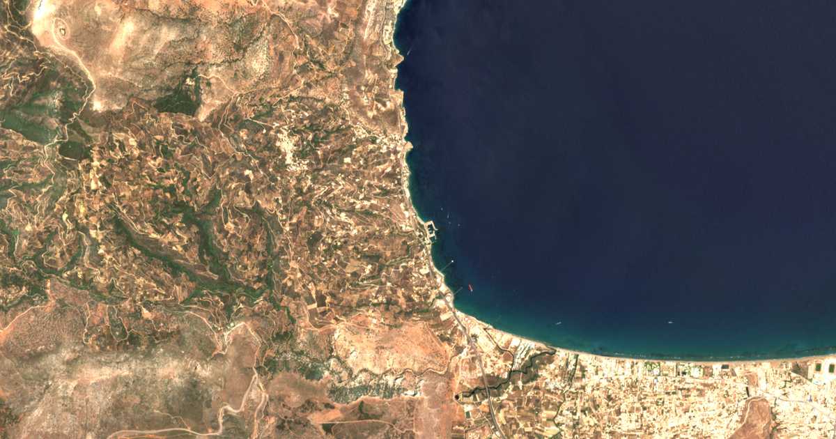 Satellitenkarte von Pantánassa