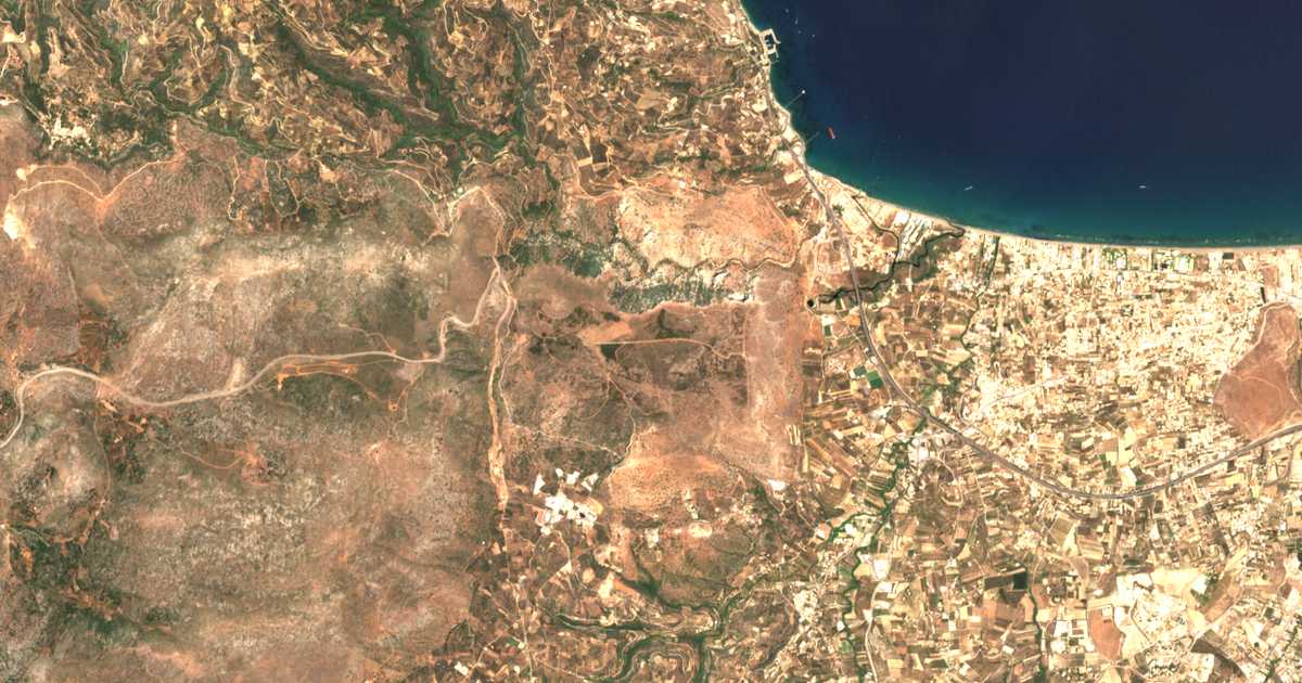 Satellitenkarte von Skafidarás