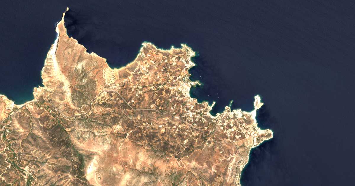 Satellitenkarte von Xirókampos