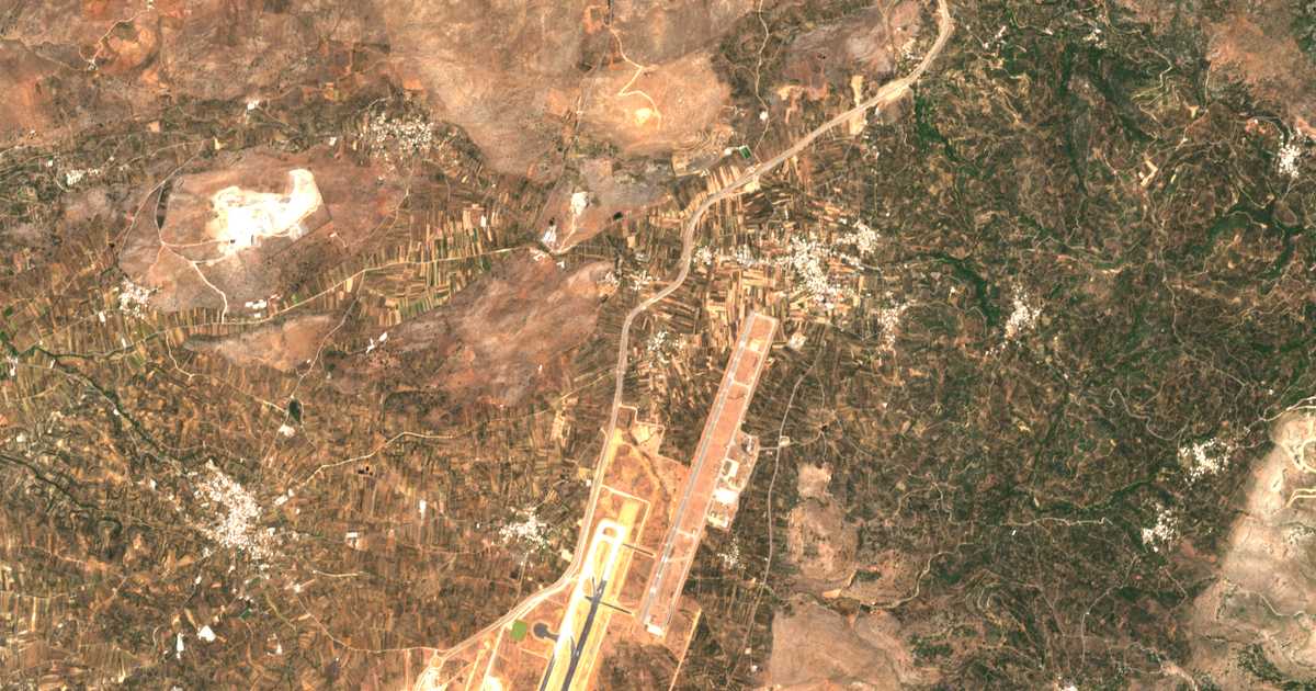 Satellitenkarte von Archángelos
