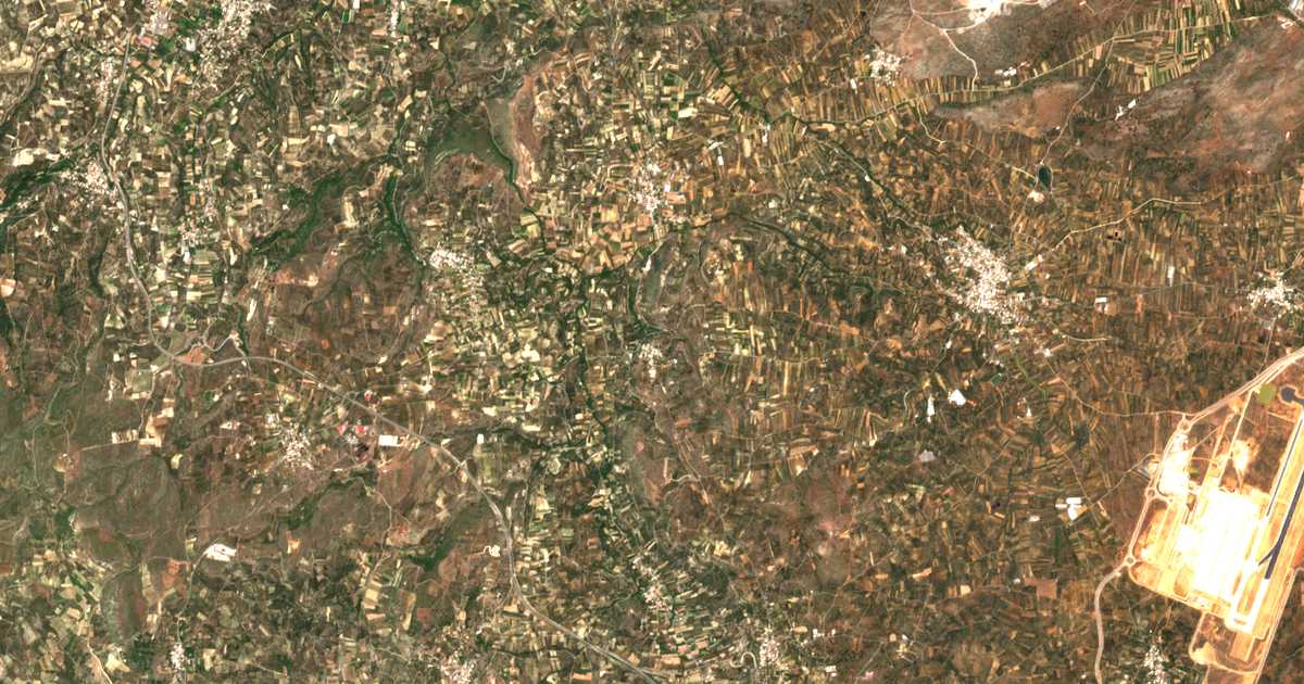 Satellitenkarte von Galatás