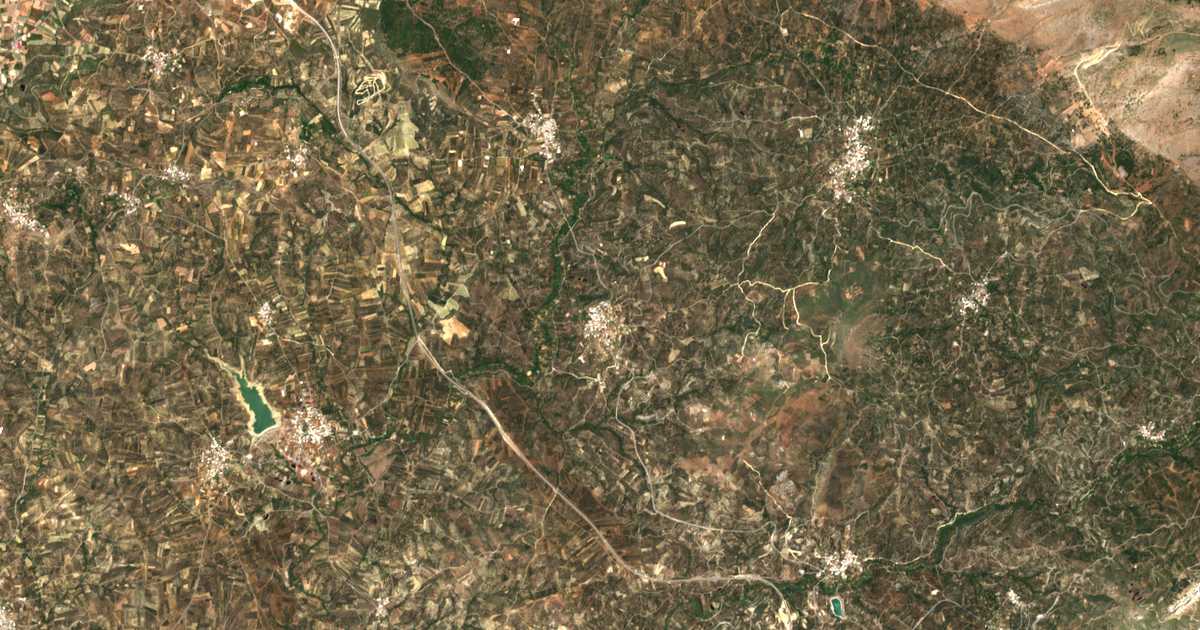 Satellitenkarte von Kasános