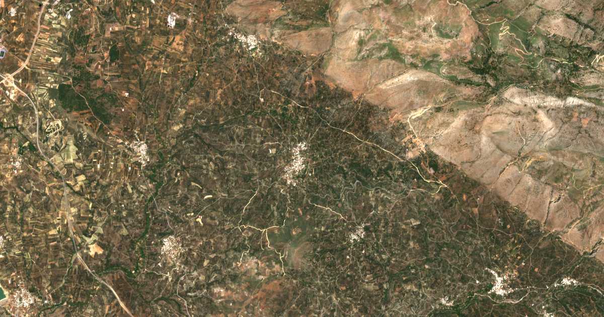 Satellitenkarte von Panagía