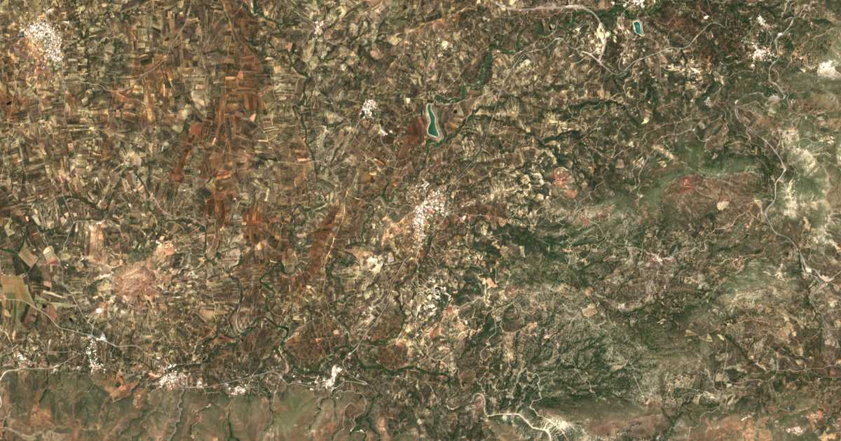 Satellitenkarte von Skiniás