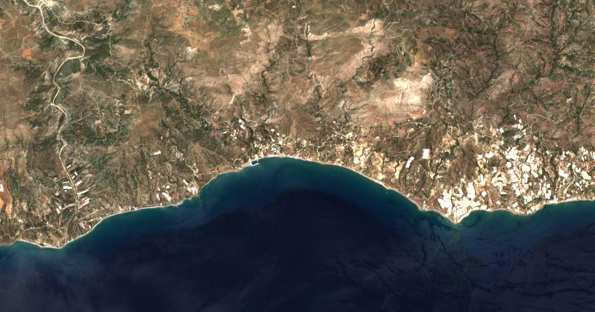 Satellitenkarte von Keratókampos