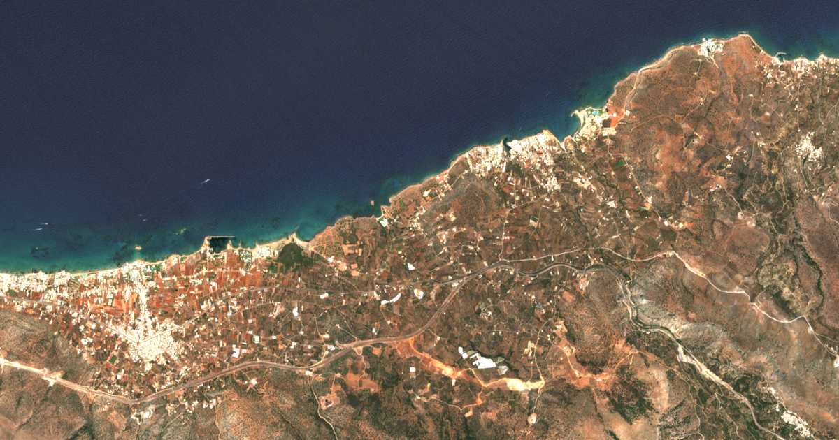 Satellitenkarte von Agía Varvára