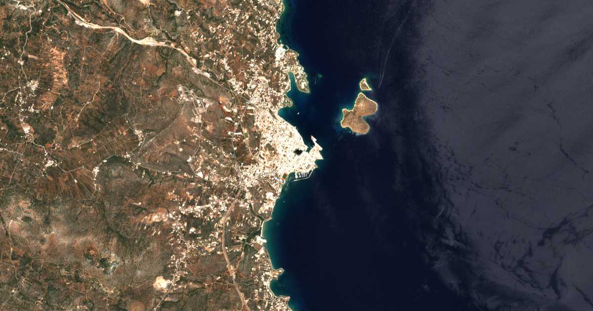 Satellitenkarte von Agios Nikolaos