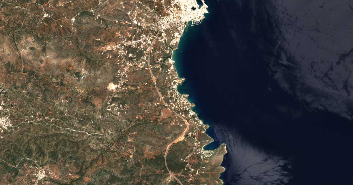 Satellitenkarte von Ammoudára