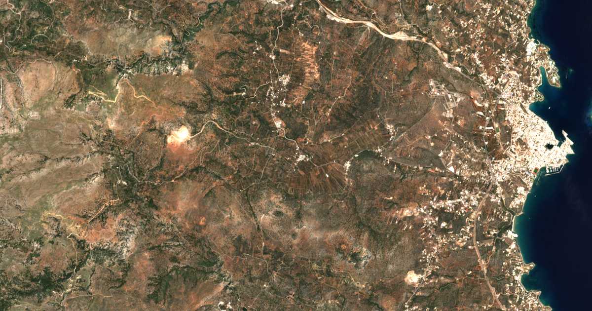 Satellitenkarte von Flamourianá