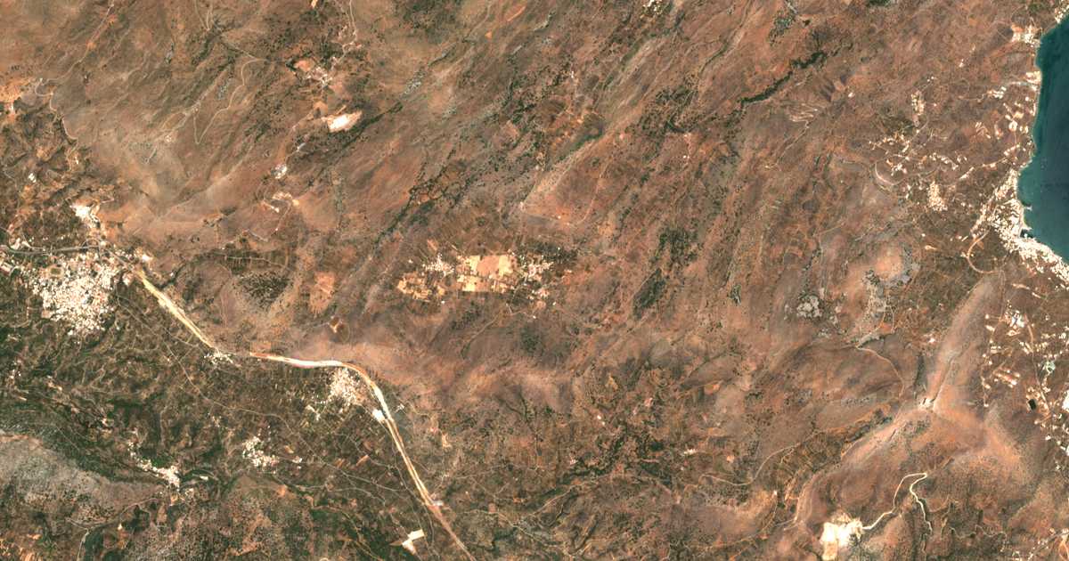 Satellitenkarte von Fourní