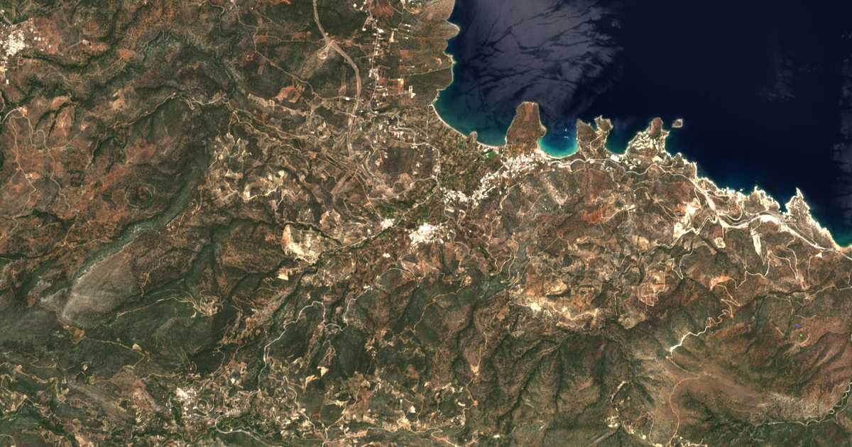 Satellitenkarte von Kalo Chorio