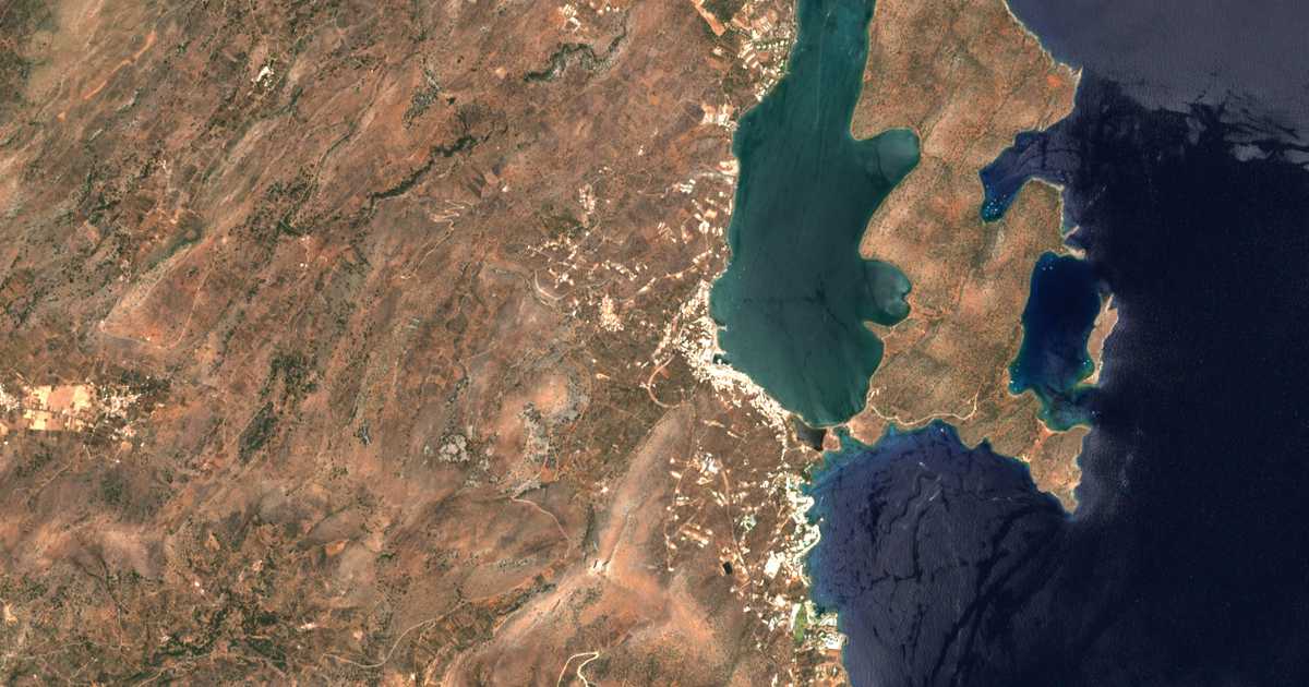 Satellitenkarte von Elounda