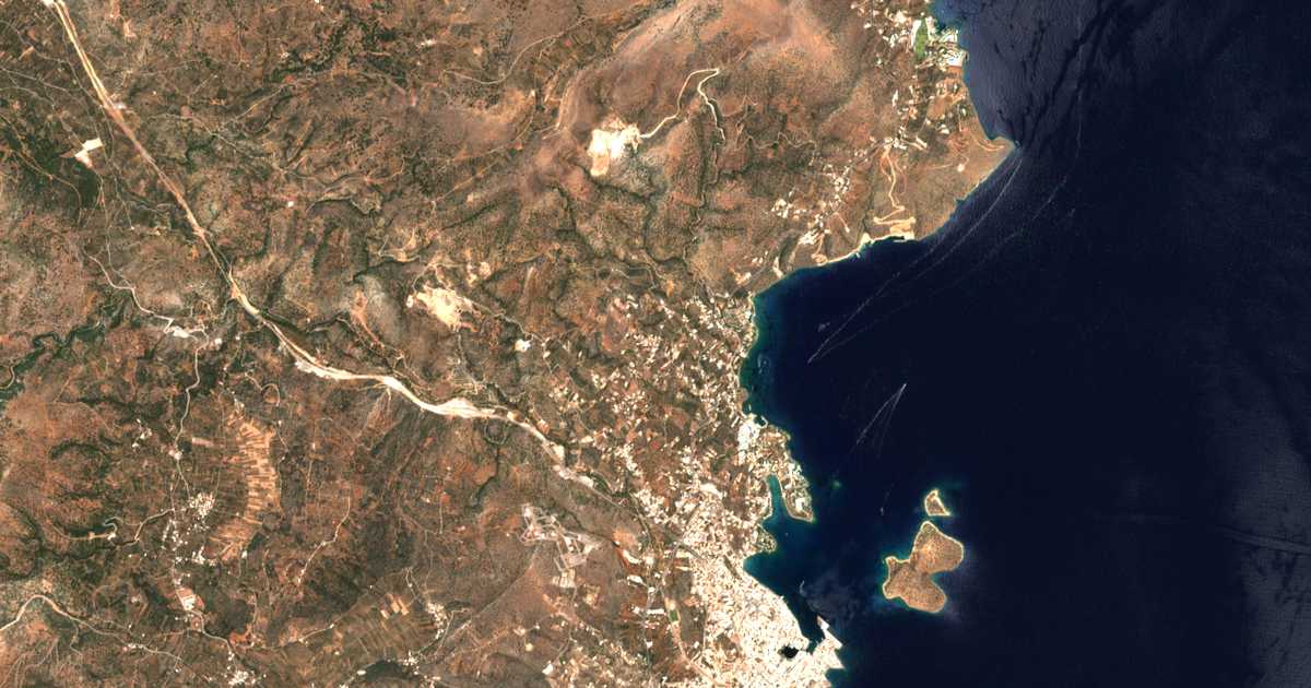 Satellitenkarte von Katsíkia