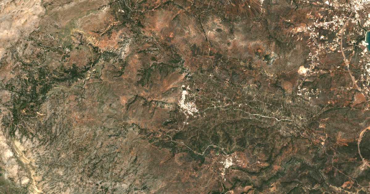Satellitenkarte von Kritsa