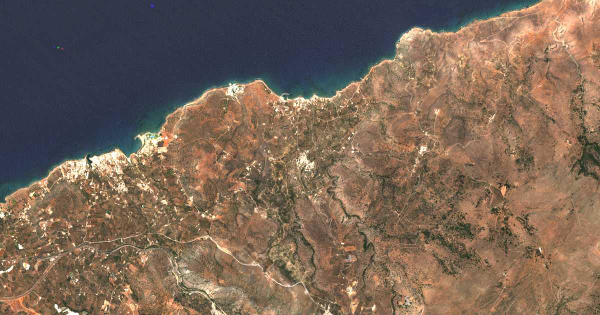 Satellitenkarte von Mílatos
