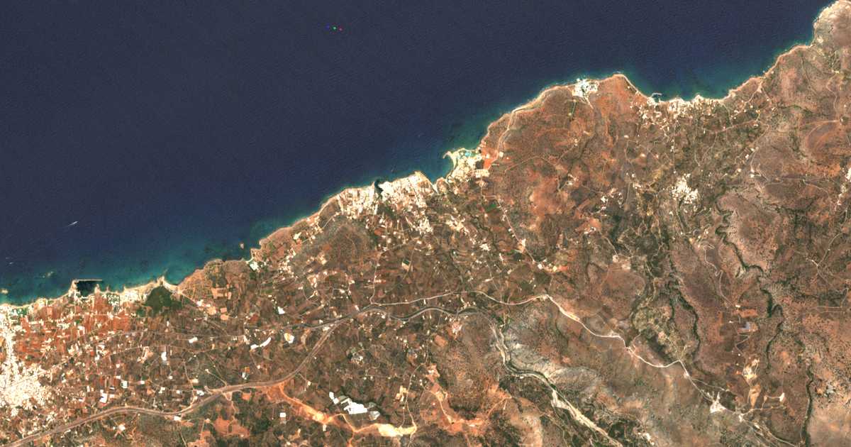Satellitenkarte von Sísion