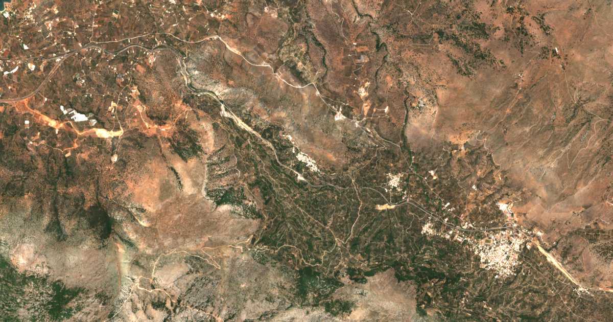 Satellitenkarte von Vrachasi
