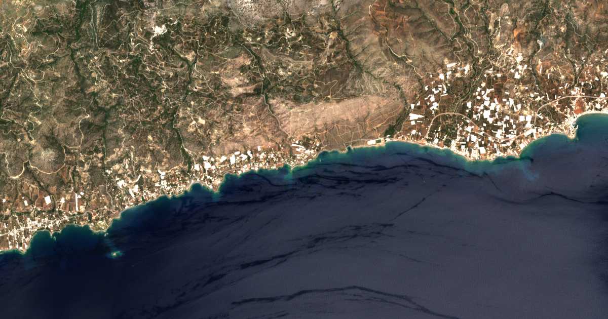 Satellitenkarte von Ágios Panteleímon