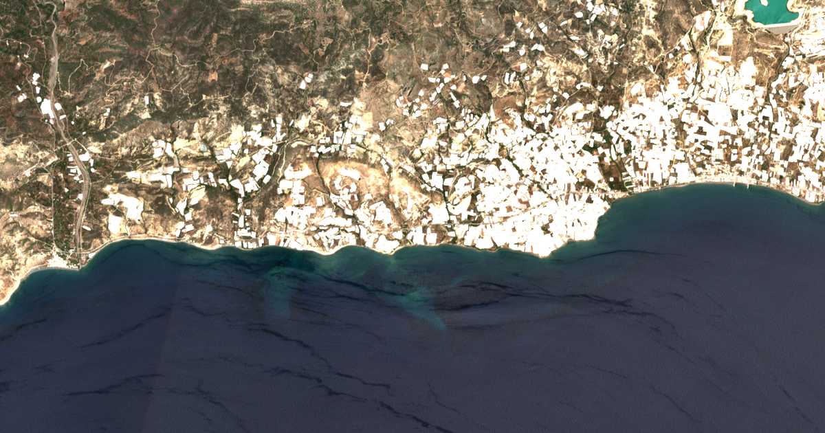 Satellitenkarte von Ammoudárai