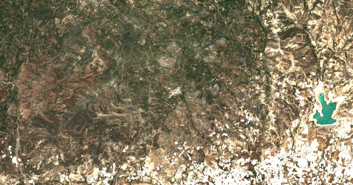 Satellitenkarte von Anatolí