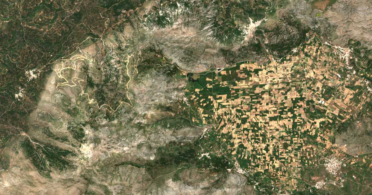Satellitenkarte von Káto Metóchion