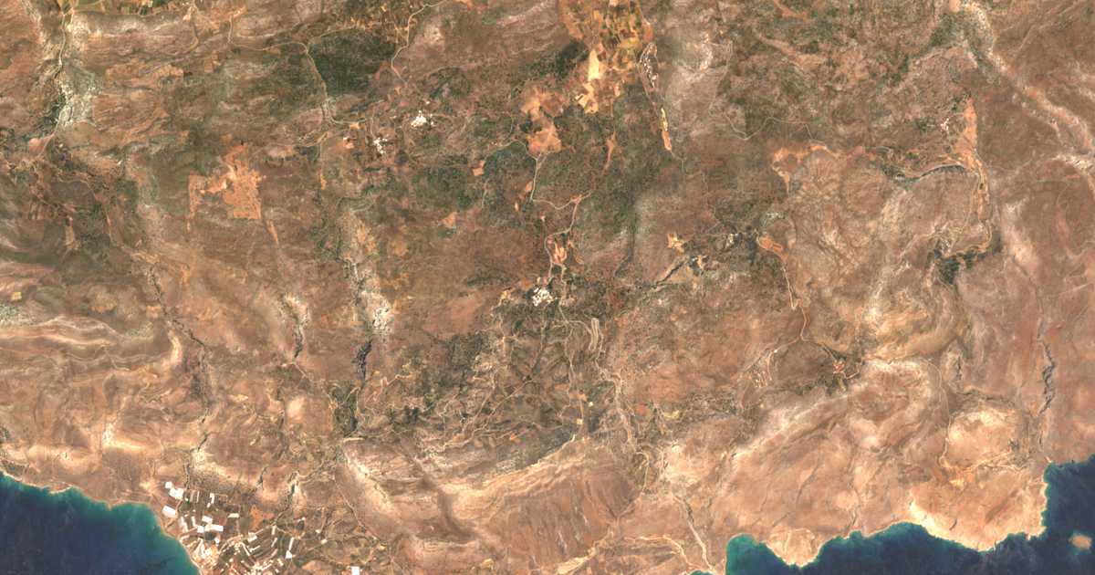 Satellitenkarte von Agía Triás