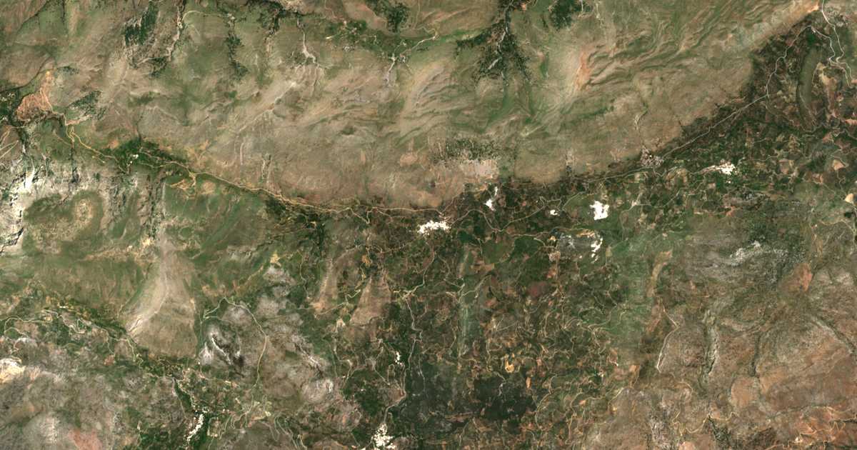 Satellitenkarte von Chrysopigí