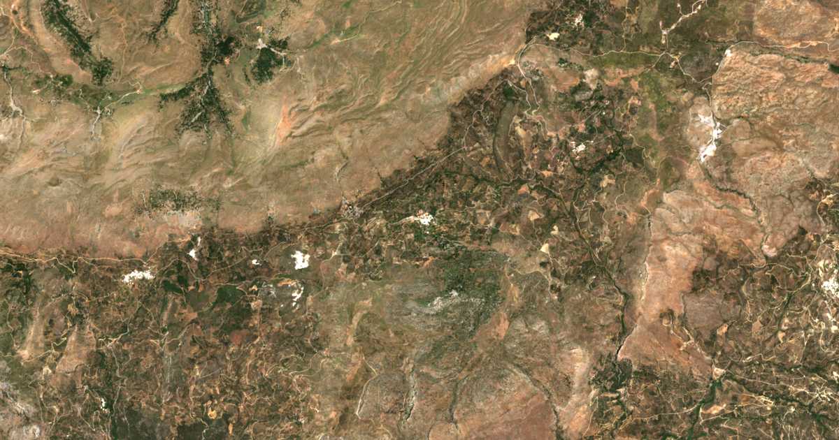 Satellitenkarte von Dáfni