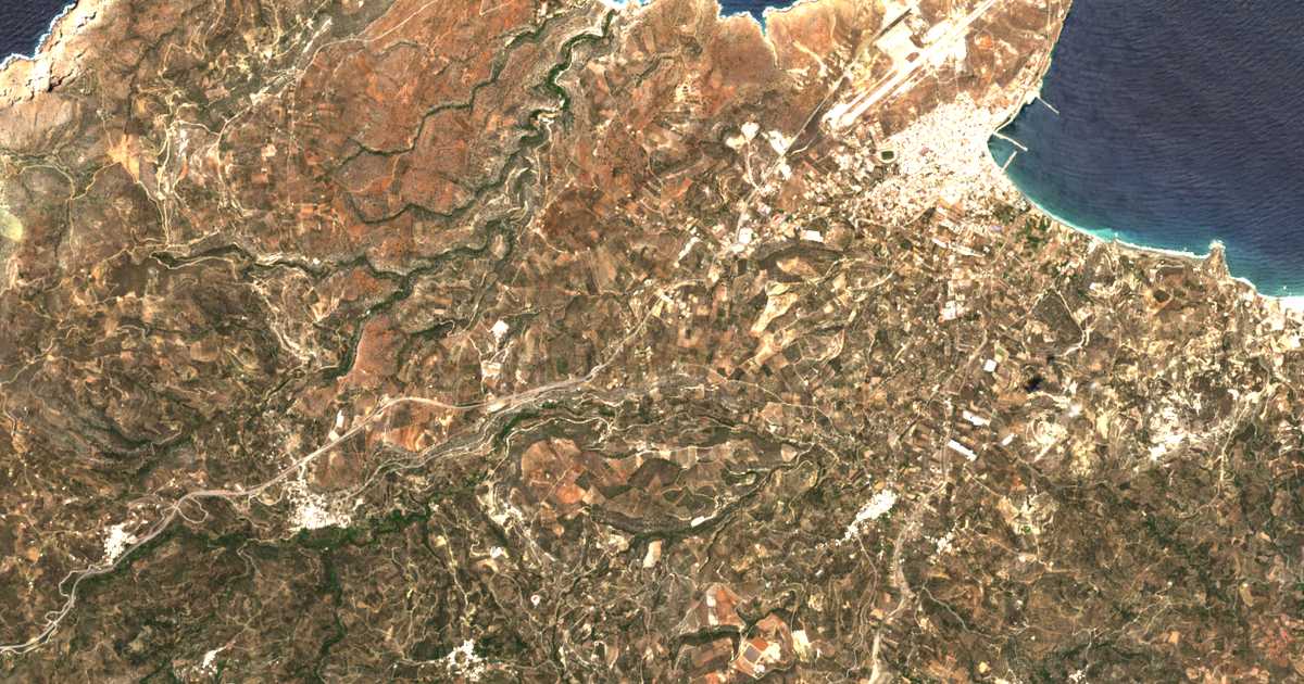 Satellitenkarte von Sarantápichos