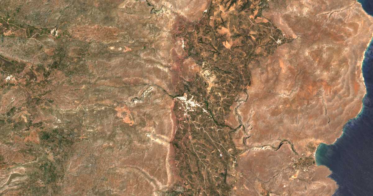 Satellitenkarte von Zákros